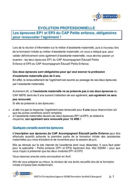 Épreuve Ep1 Modèle Fiche Exemple De Fiche D'activité Cap Aepe - Wadaef FR
