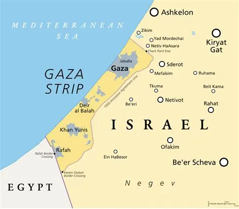 Mapa paso de rafah Mapa paso de rafah