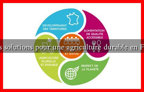 Quelles solutions pour une agriculture durable en France ? Quelles solutions pour une agriculture durable en France ?